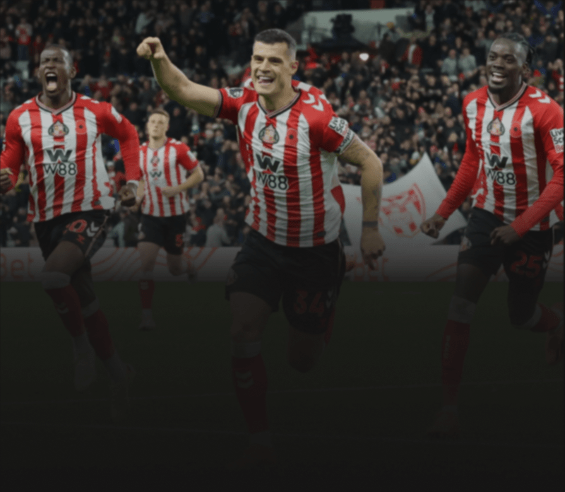 Sunderland AFC players celebrating